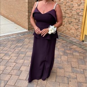 Beautiful purple/eggplant colored wedding gown